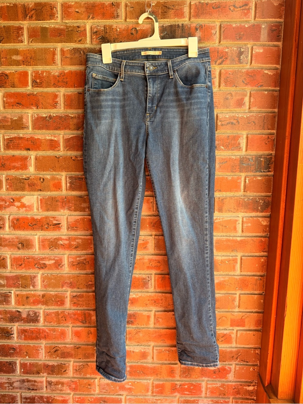 Classic Women's Blue Denim Jeans - mid rise skinny